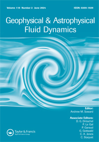 Cover image for Geophysical & Astrophysical Fluid Dynamics, Volume 118, Issue 3