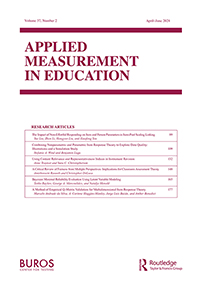 Cover image for Applied Measurement in Education, Volume 37, Issue 2