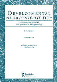 Cover image for Developmental Neuropsychology, Volume 49, Issue 4