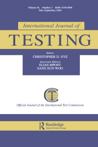 Cover image for International Journal of Testing, Volume 24, Issue 3
