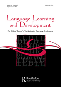 Cover image for Language Learning and Development, Volume 20, Issue 3