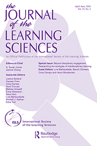 Cover image for Journal of the Learning Sciences, Volume 33, Issue 2