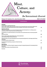 Cover image for Mind, Culture, and Activity, Volume 30, Issue 3-4