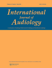 Cover image for International Journal of Audiology, Volume 63, Issue 7