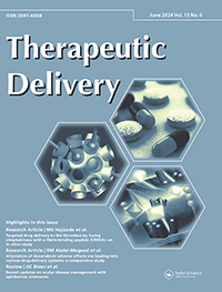 Cover image for Therapeutic Delivery, Volume 15, Issue 6