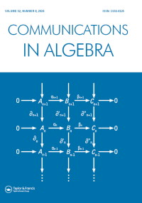 Cover image for Communications in Algebra, Volume 52, Issue 8