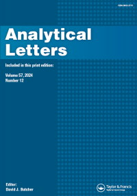 Cover image for Analytical Letters, Volume 57, Issue 12