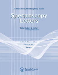 Cover image for Spectroscopy Letters, Volume 57, Issue 4