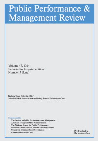 Cover image for Public Performance & Management Review, Volume 47, Issue 3