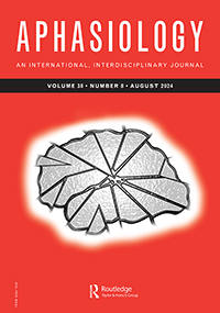 Cover image for Aphasiology, Volume 38, Issue 8
