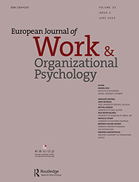 Cover image for European Work and Organizational Psychologist, Volume 33, Issue 3