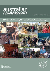 Cover image for Australian Archaeology, Volume 90, Issue 1