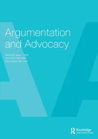 Cover image for Argumentation and Advocacy, Volume 60, Issue 1