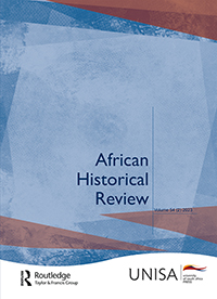 Cover image for African Historical Review, Volume 54, Issue 2