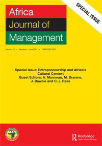 Cover image for Africa Journal of Management, Volume 10, Issue 2