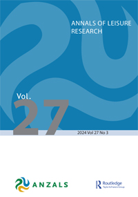 Cover image for Annals of Leisure Research, Volume 27, Issue 3