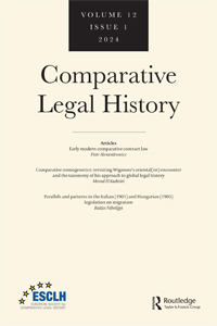 Cover image for Comparative Legal History, Volume 12, Issue 1