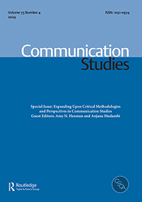 Cover image for Communication Studies, Volume 75, Issue 4