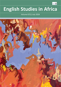 Cover image for English Studies in Africa, Volume 67, Issue 1