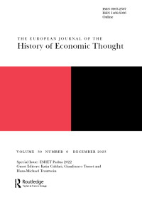 Cover image for The European Journal of the History of Economic Thought, Volume 30, Issue 6