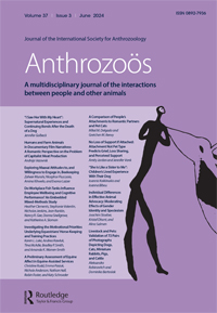 Cover image for Anthrozoös, Volume 37, Issue 3