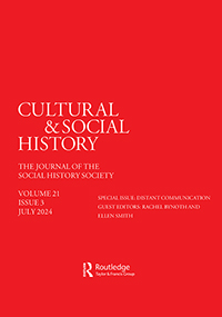 Cover image for Cultural and Social History, Volume 21, Issue 3