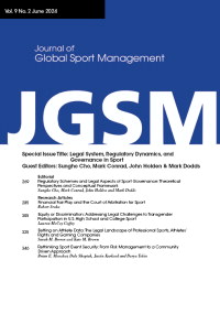 Cover image for Journal of Global Sport Management, Volume 9, Issue 2
