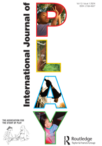 Cover image for International Journal of Play, Volume 13, Issue 1