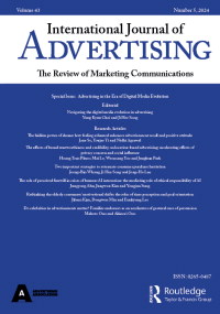 Cover image for International Journal of Advertising, Volume 43, Issue 5