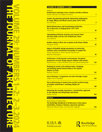 Cover image for The Journal of Architecture, Volume 29, Issue 1-2
