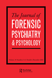 Cover image for The Journal of Forensic Psychiatry, Volume 34, Issue 5-6