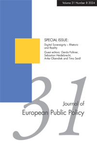Cover image for Journal of European Public Policy, Volume 31, Issue 8