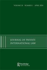 Cover image for Journal of Private International Law, Volume 20, Issue 1