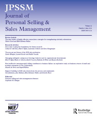 Cover image for Journal of Personal Selling & Sales Management, Volume 44, Issue 2