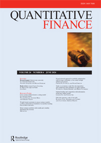 Cover image for Quantitative Finance, Volume 24, Issue 6