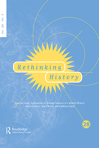 Cover image for Rethinking History, Volume 28, Issue 2