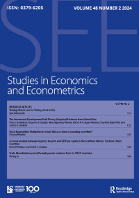 Cover image for Studies in Economics and Econometrics, Volume 48, Issue 2