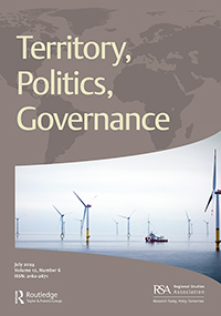 Cover image for Territory, Politics, Governance, Volume 12, Issue 6