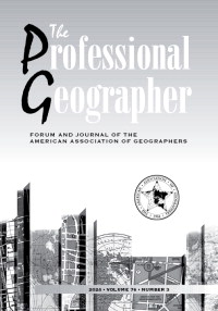 Cover image for The Professional Geographer, Volume 76, Issue 3