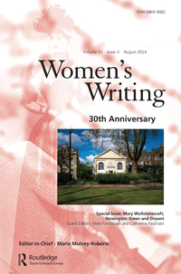 Cover image for Women's Writing, Volume 31, Issue 3