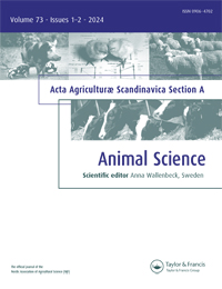 Cover image for Acta Agriculturae Scandinavica, Section A — Animal Science, Volume 73, Issue 1-2