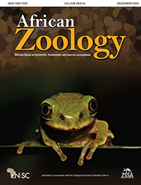Cover image for South African Journal of Zoology, Volume 58, Issue 3-4