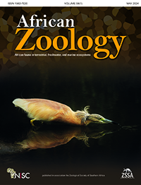 Cover image for Zoologica Africana, Volume 59, Issue 1