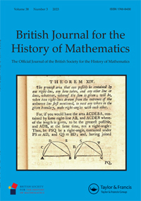 Cover image for BSHM Bulletin: Journal of the British Society for the History of Mathematics, Volume 38, Issue 3