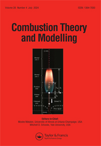 Cover image for Combustion Theory and Modelling, Volume 28, Issue 4