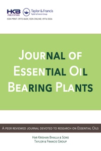 Cover image for Journal of Essential Oil Bearing Plants, Volume 27, Issue 3