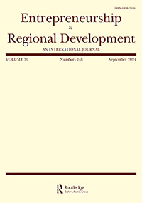 Cover image for Entrepreneurship & Regional Development, Volume 36, Issue 7-8