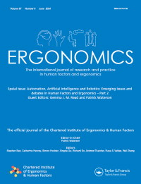 Cover image for Ergonomics, Volume 67, Issue 6