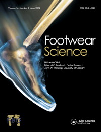 Cover image for Footwear Science, Volume 16, Issue 2