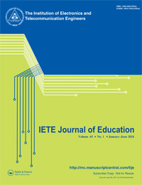 Cover image for IETE Journal of Education, Volume 65, Issue 1